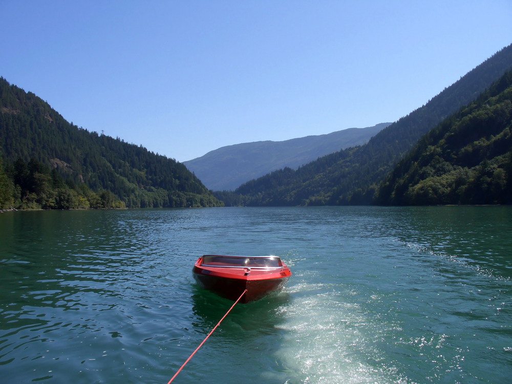 Towing A Boat On Water