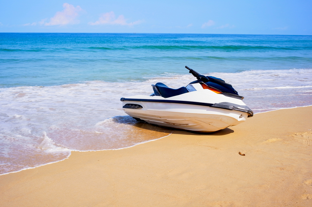 towing a jet ski